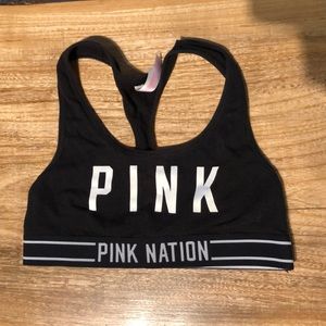 VS PINK Sports Bra in Black